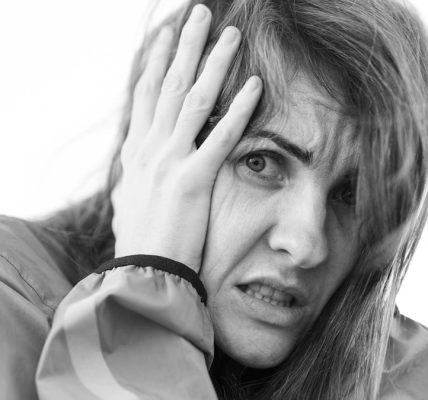 portrait of a depressed woman